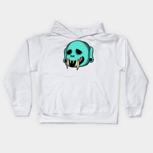 Cyan monster Kids Hoodie